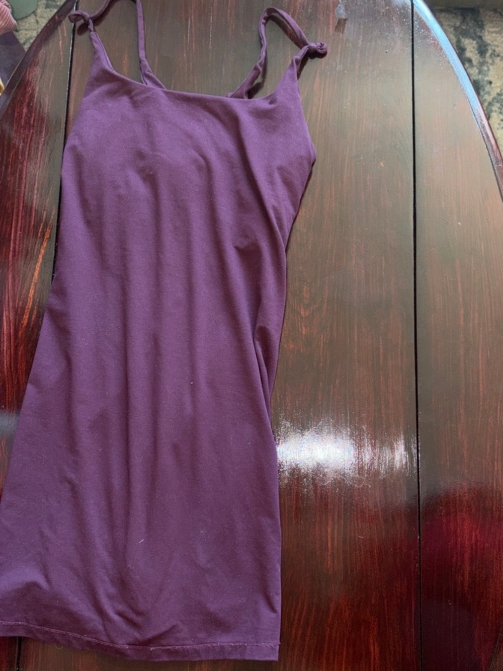 Simple Sleeveless Bodycon Dress in Plum